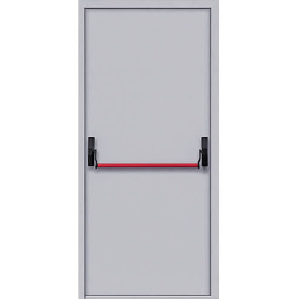 Одностворчатая глухая противопожарная дверь ДПМ-01 3 типа с антипаникой
