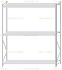 Стеллаж MS Pro Z 2500x2100x600 (3 яруса)