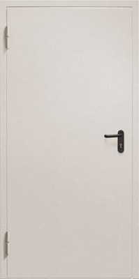 Дверь 2080*980 EI-60 (RAL 7035, шагрень, наличник 50, порог, размер по коробке)