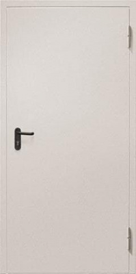 Дверь 2080*980 EI-60 (RAL 7035, шагрень, наличник 50, порог, размер по коробке)