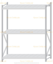 Стеллаж MS Pro Z 2000x1500x600 (3 яруса)