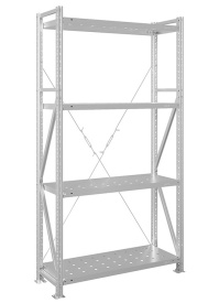 Стеллаж MS U 2000x1000x400 (4 перфорированные полки)