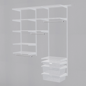 Гардеробная система ПРАКТИК Home Прихожая Medium 13 белая