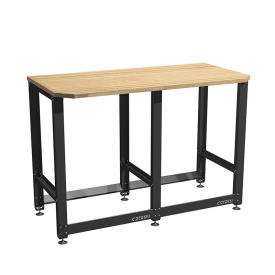 Верстак Standart с деревянной столешницей и траверсами для хранения колёс