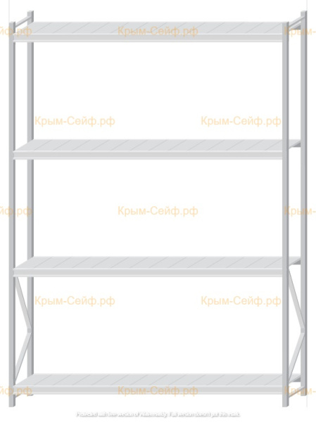 Стеллаж MS Pro Z 3000x2100x500 (4 яруса)