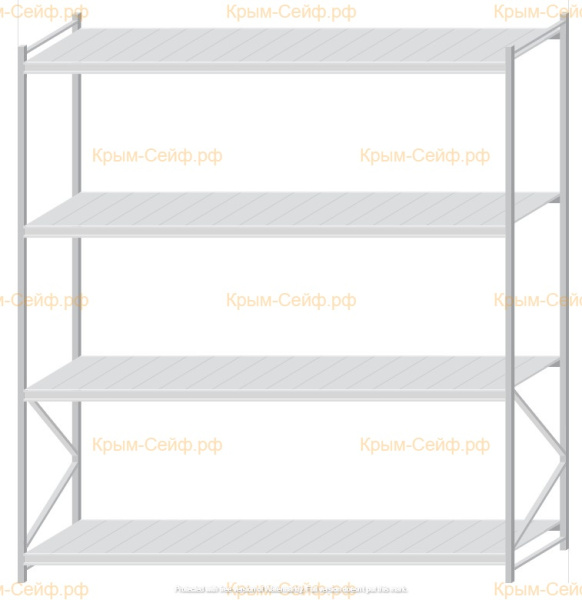 Стеллаж MS Pro Z 3000x2700x1000 (4 яруса)
