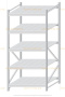 Стеллаж MS Pro Z 2000x900x1000 (5 ярусов)