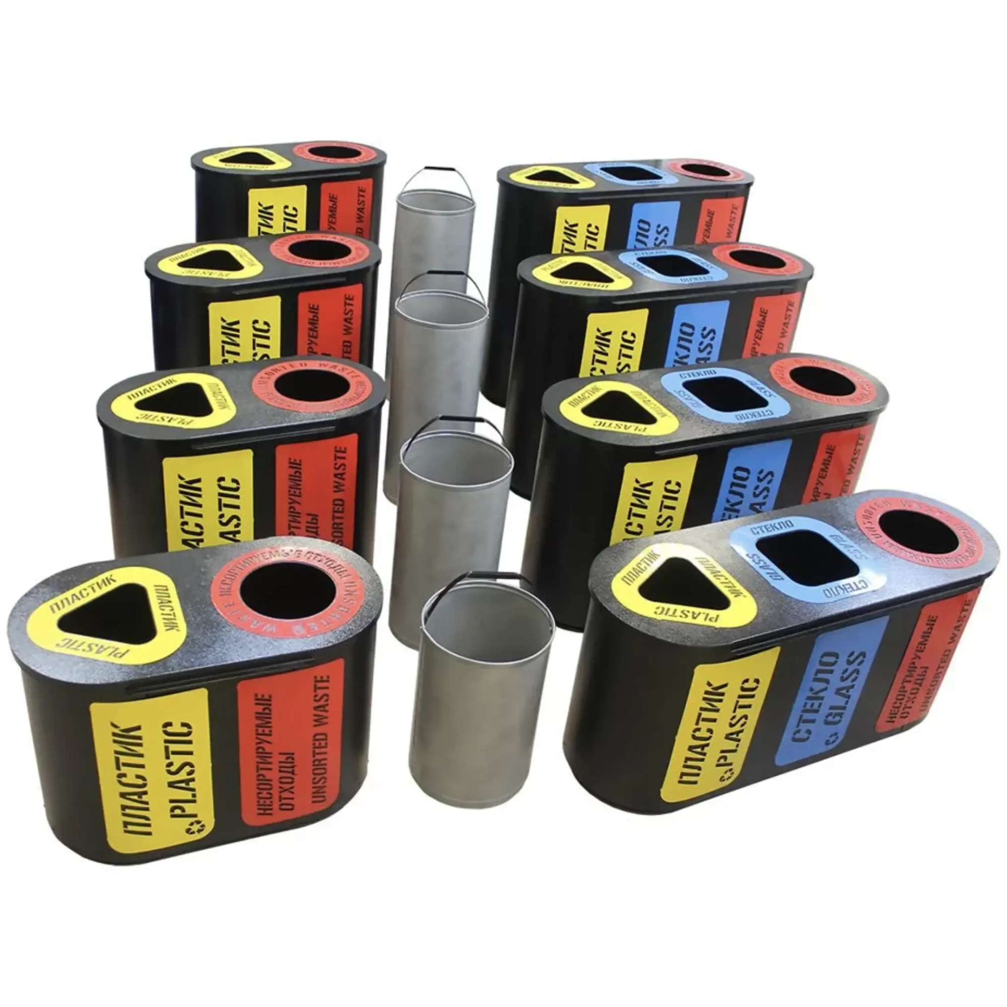 Урна для раздельного сбора мусора Город 2 секции (2х26л)