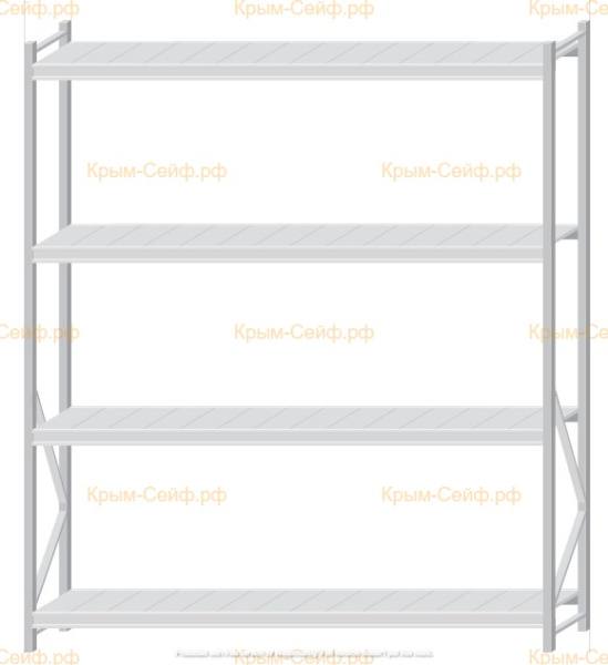 Стеллаж MS Pro Z 2500x2100x500 (4 яруса)