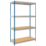 Стеллаж SB 2500х1520х760 (4 яруса с настилом из фанеры)