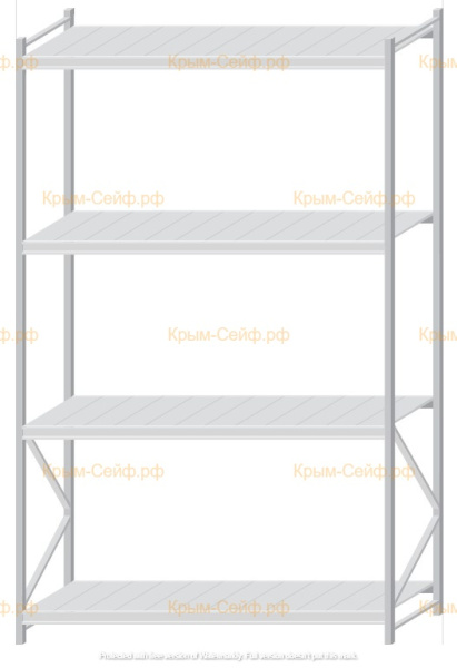 Стеллаж MS Pro Z 3000x1800x800 (4 яруса)
