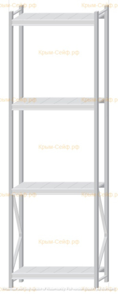 Стеллаж MS Pro Z 3000x900x400 (4 яруса)
