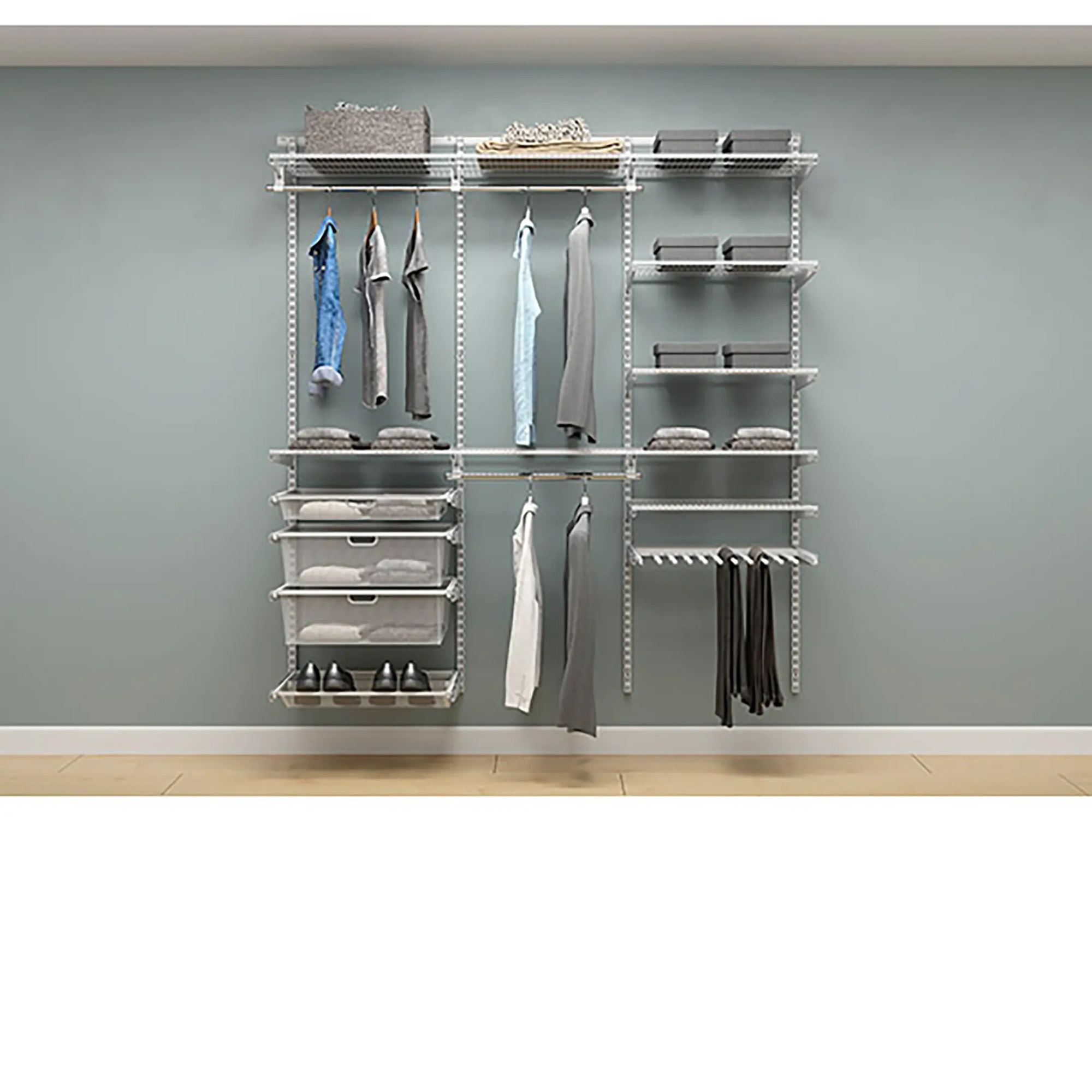 Гардеробная система ПРАКТИК Home Прихожая Large 3 белая