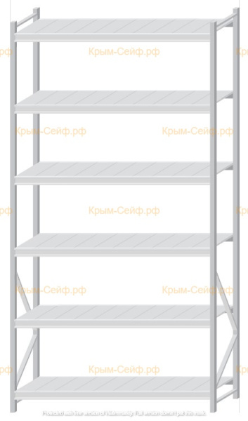 Стеллаж MS Pro Z 3000x1500x600 (6 ярусов)