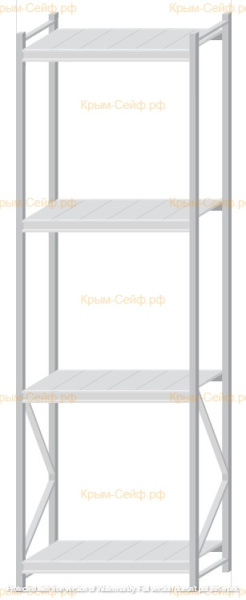 Стеллаж MS Pro Z 3000x900x600 (4 яруса)