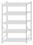 Стеллаж MS Pro Z 2500x1500x1000 (5 ярусов)