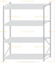 Стеллаж MS Pro Z 2500x1800x1000 (4 яруса)