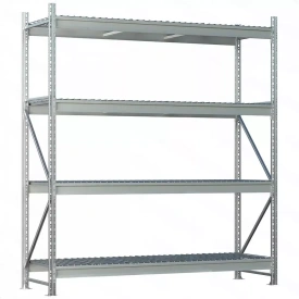 Стеллаж MS Pro Z 2000x1800x1000 (4 яруса с секционным сетчатым настилом)