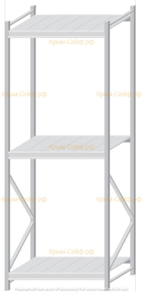 Стеллаж MS Pro Z 2500x900x800 (3 яруса)