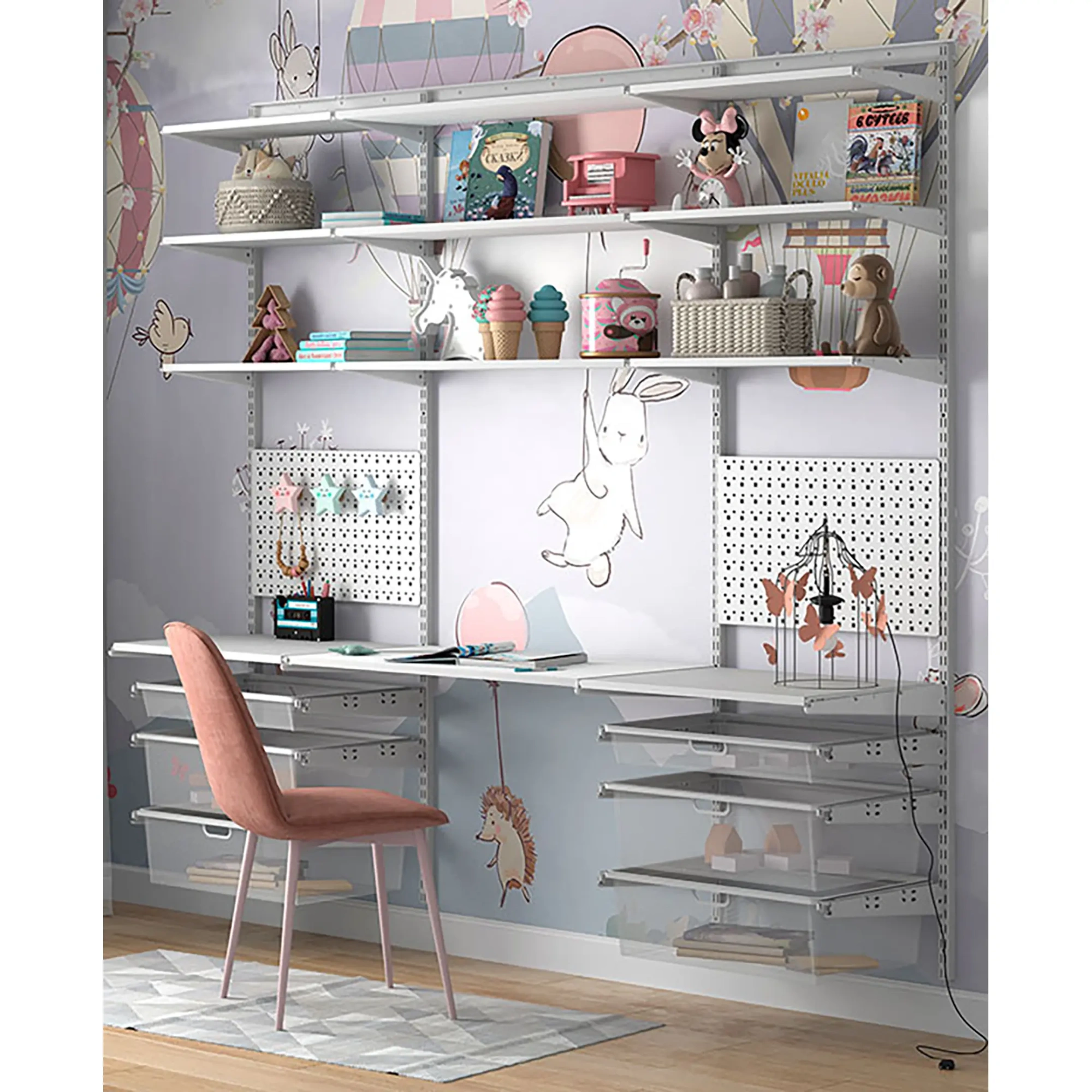 Гардеробная система ПРАКТИК Home Детская 2 белая