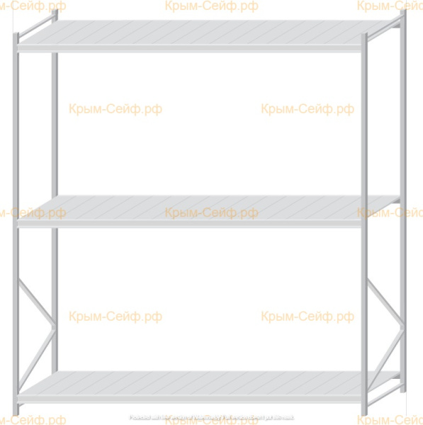 Стеллаж MS Pro Z 3000x2700x1000 (3 яруса)