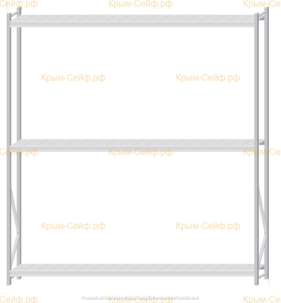 Стеллаж MS Pro Z 3000x2700x400 (3 яруса)