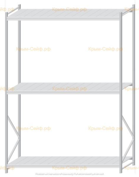 Стеллаж MS Pro Z 3000x2100x800 (3 яруса)