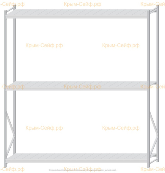 Стеллаж MS Pro Z 3000x2700x600 (3 яруса)