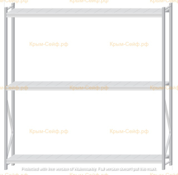 Стеллаж MS Pro Z 2500x2400x400 (3 яруса)