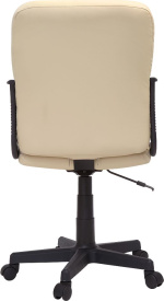 Чери А кресло (Кожа иск., DO, №122 (кремовый), пиастра, PL 600, PL, ролик ст.)