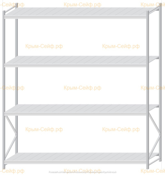 Стеллаж MS Pro Z 3000x2700x800 (4 яруса)