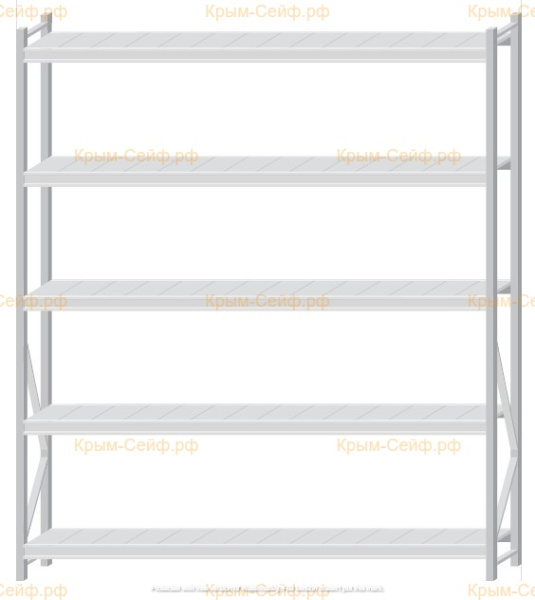 Стеллаж MS Pro Z 2500x2100x400 (5 ярусов)