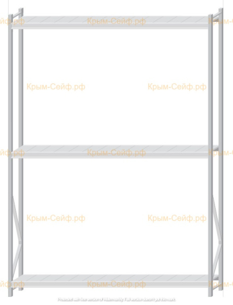 Стеллаж MS Pro Z 3000x2100x400 (3 яруса)