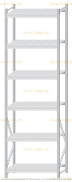 Стеллаж MS Pro Z 3000x900x500 (6 ярусов)