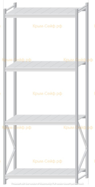 Стеллаж MS Pro Z 3000x1200x600 (4 яруса)
