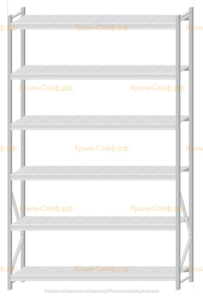Стеллаж MS Pro Z 3000x1800x500 (6 ярусов)