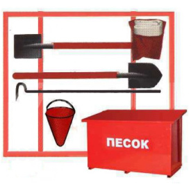 Пожарный щит открытый комплектации ЩП-В