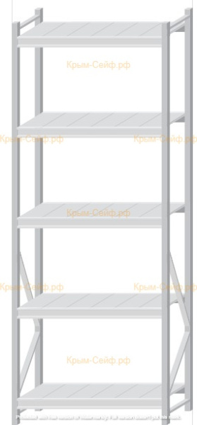 Стеллаж MS Pro Z 2500x900x500 (5 ярусов)