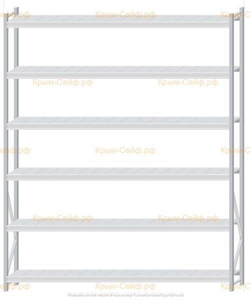 Стеллаж MS Pro Z 3000x2400x400 (6 ярусов)