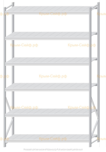 Стеллаж MS Pro Z 3000x1800x600 (6 ярусов)