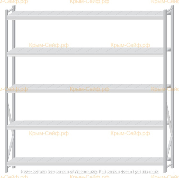 Стеллаж MS Pro Z 2500x2400x400 (5 ярусов)