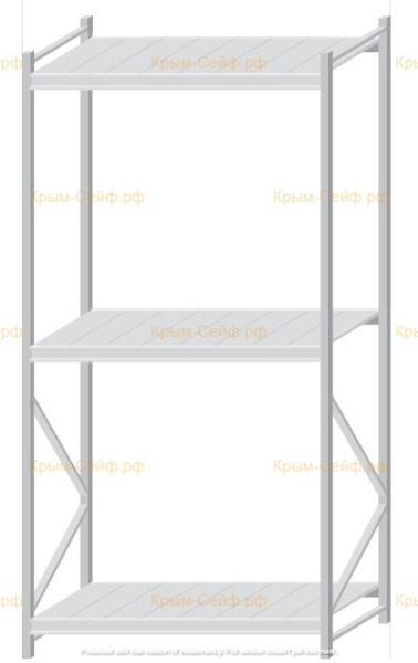 Стеллаж MS Pro Z 2500x1200x800 (3 яруса)
