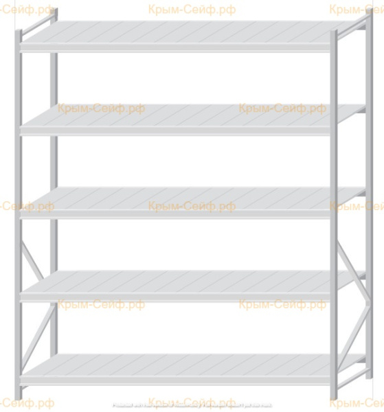 Стеллаж MS Pro Z 2500x2100x800 (5 ярусов)