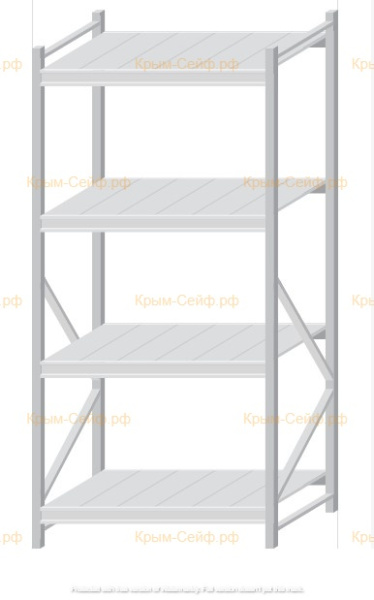 Стеллаж MS Pro Z 2000x900x800 (4 яруса)