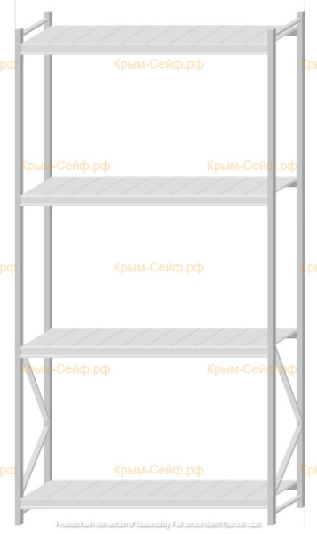 Стеллаж MS Pro Z 3000x1500x600 (4 яруса)