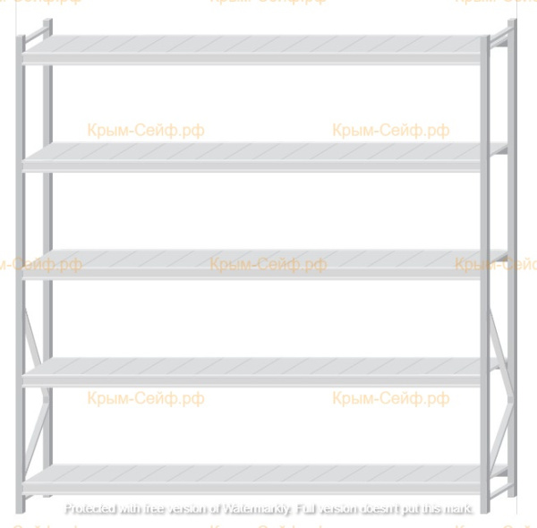 Стеллаж MS Pro Z 2500x2400x500 (5 ярусов)