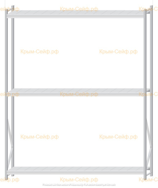 Стеллаж MS Pro Z 3000x2400x400 (3 яруса)
