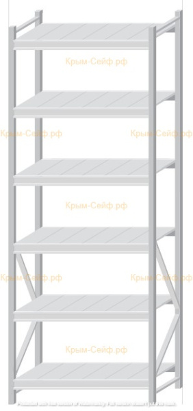 Стеллаж MS Pro Z 2500x900x600 (6 ярусов)