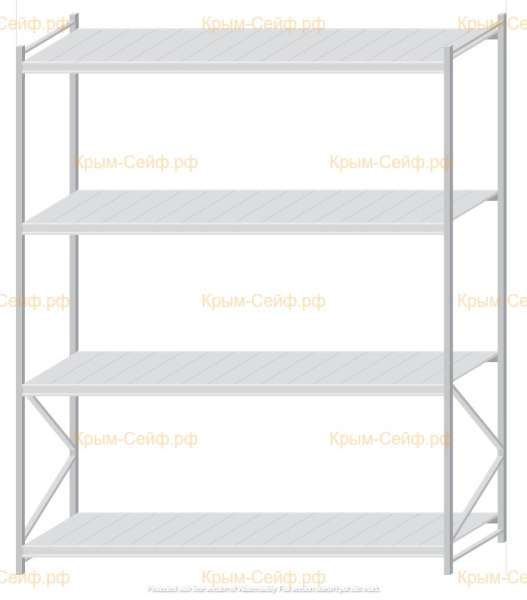Стеллаж MS Pro Z 3000x2400x1000 (4 яруса)
