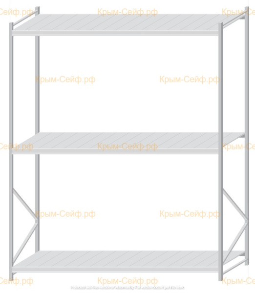 Стеллаж MS Pro Z 3000x2400x1000 (3 яруса)
